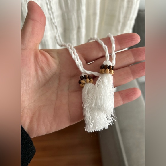 Zara White Boho Western Maxi Skirt  Prairie XL - Picture 6 of 10